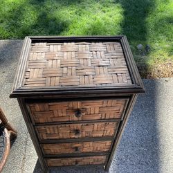 Outdoor Table and Cabinet