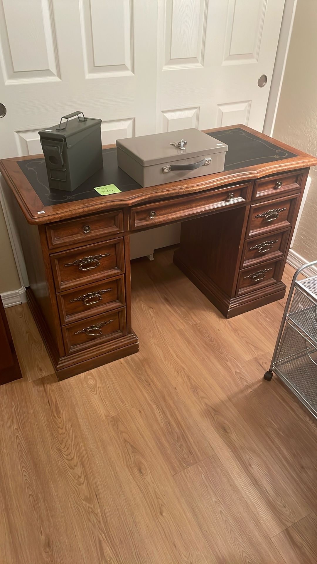 Vintage Leather-Top Desk