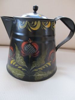 Antique Tole Coffee Pot
