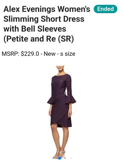 Alex Evenings Women's Slimming Short Dress