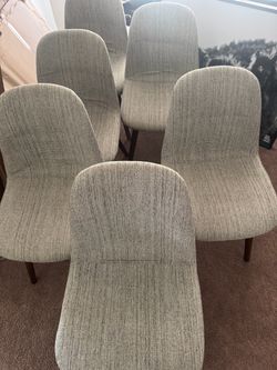 Dining room chairs- upholstered wood