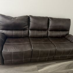 Recliner Leather Sofa