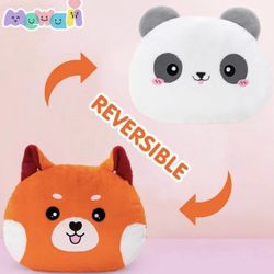 MeWaii® Reversible Plush Red Panda Plush Pillow Stuffed Animals Squishy