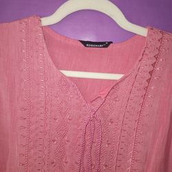 Rosemary, New , Embroidered Front Top