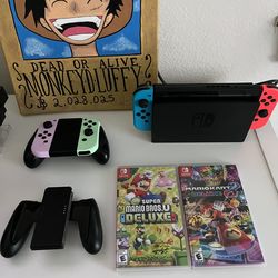 Nintendo Switch  with 2 games