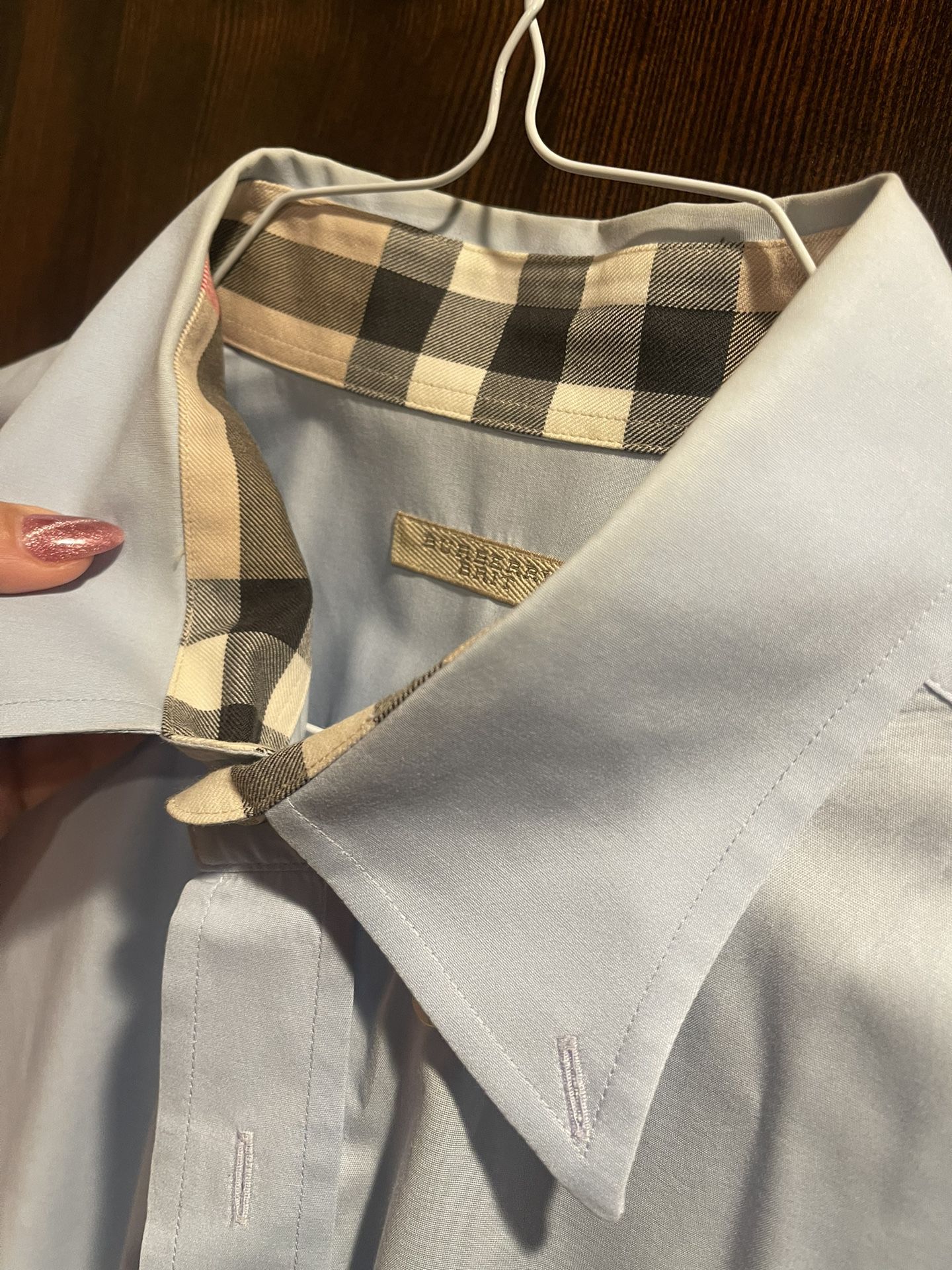 Authentic Burberry Dress Shirt In Awesome Condition For Only $250 
