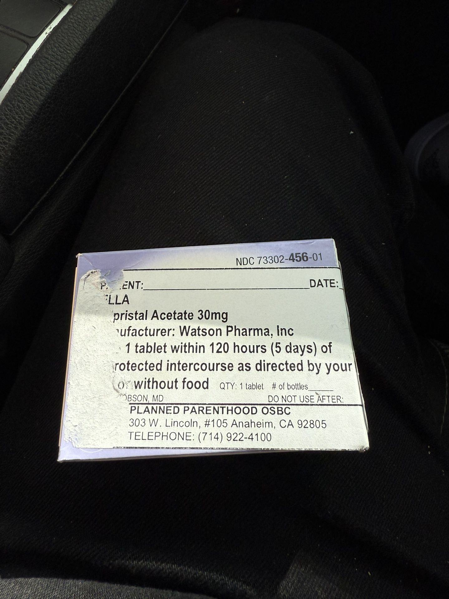 Emergency contraceptive (Morning after pill)