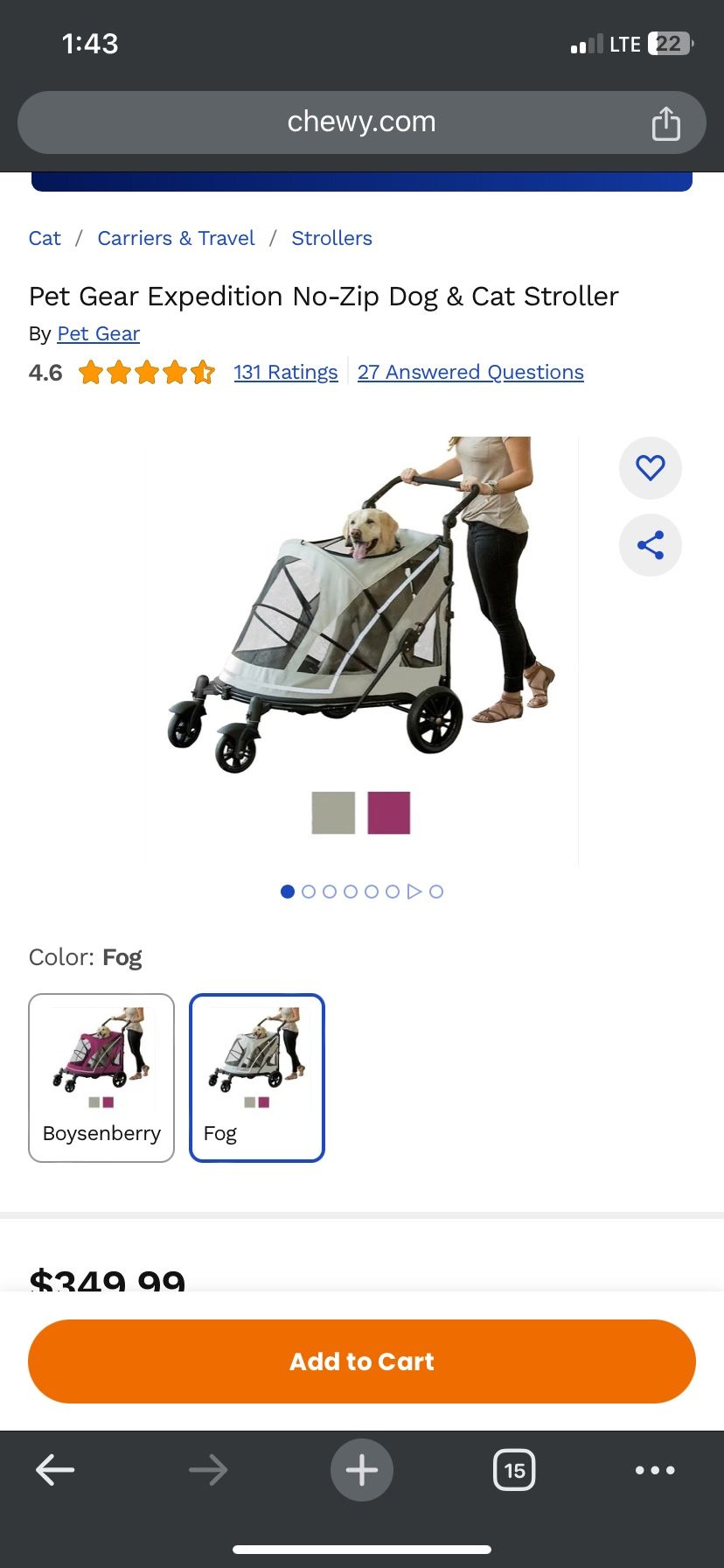 Large Pet Stroller