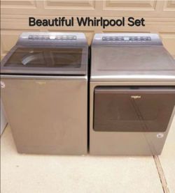 VERY NICE! WHIRLPOOL Mega XL Washer and Dryer Set. Delivery Install