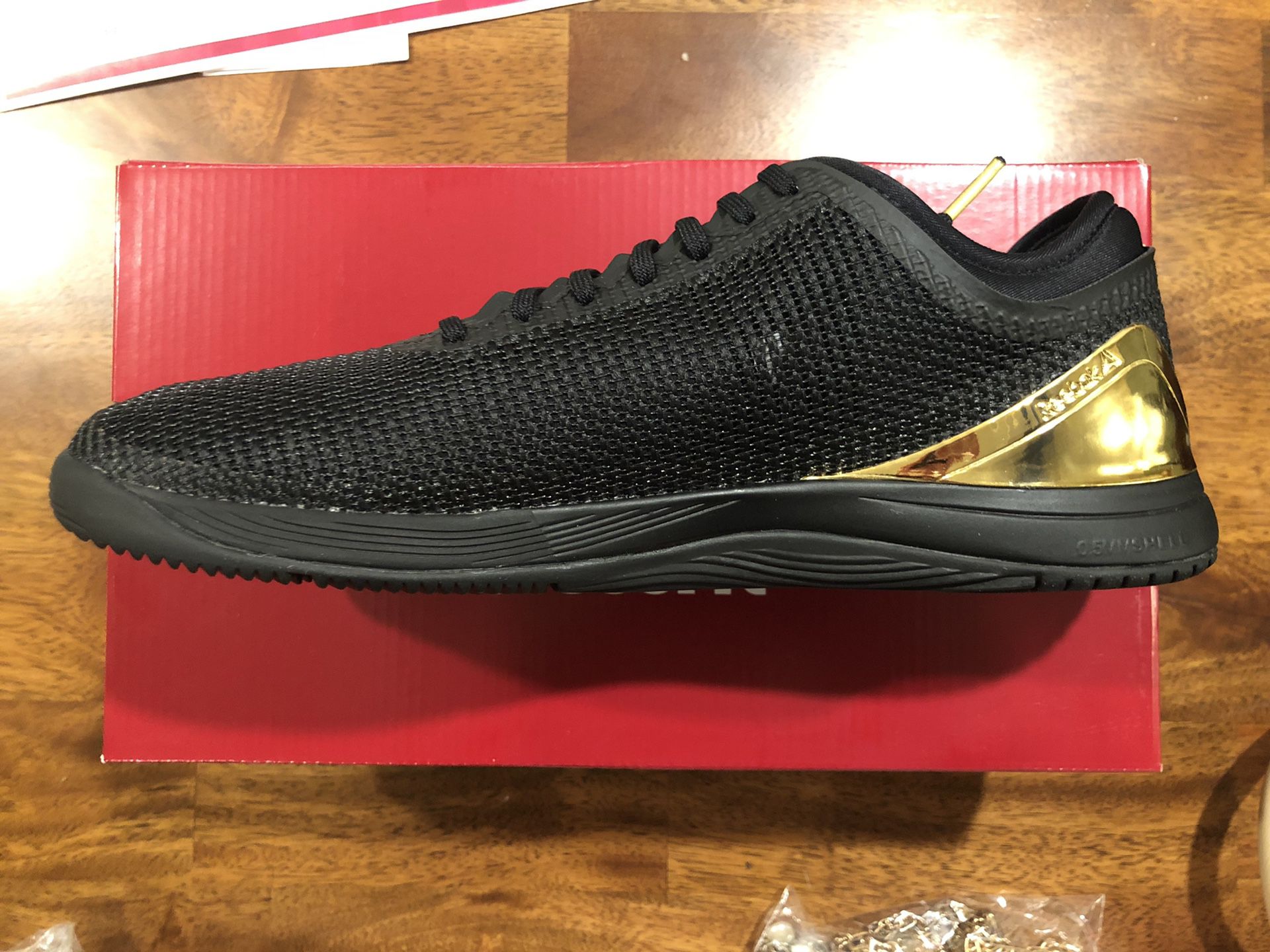Reebok CrossFit Nano 8 Flexweave Shoes Size Black/True Gold for Sale in - OfferUp
