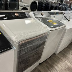 Samsung washer and dryer set gas dryer new with warranty