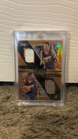 Devin Booker and Eric Bledsoe duets double patch bronze /49 2017