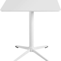 27.56'' Mid Century Modern Square Dining and Coffee Table - Metal Base