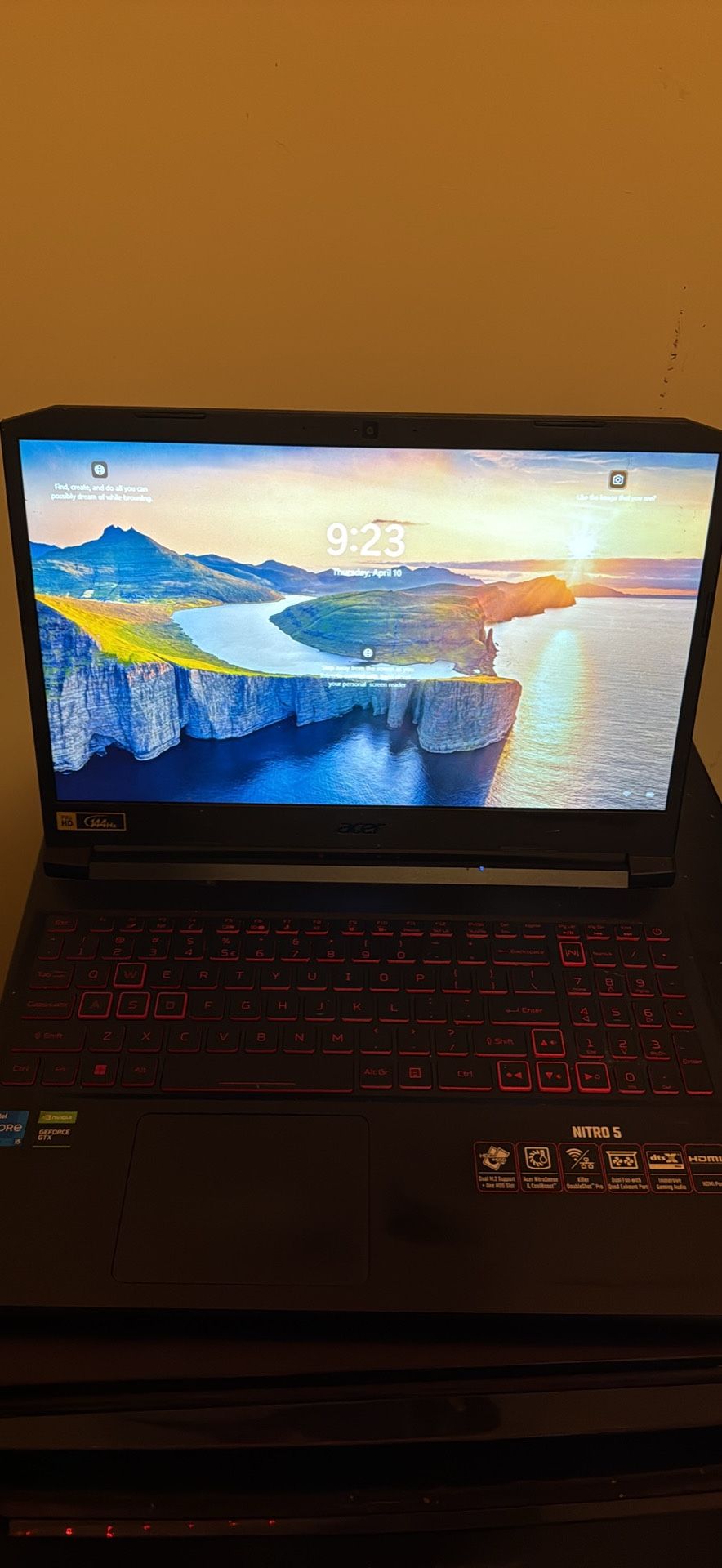 Acer 15.6" 144Hz i5-11400H Gam