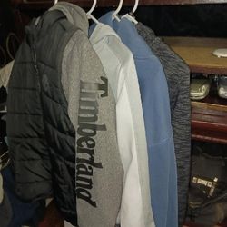 Practically new boy's sweatshirt bundle size large