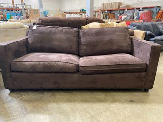 Dark Brown Micro Velvet Sofa