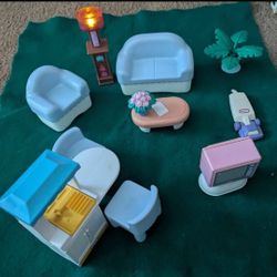 Little Tikes Dollhouse Living Room Items