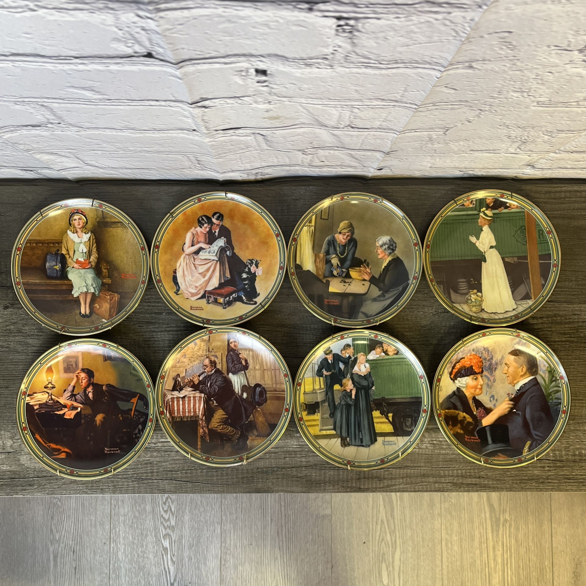 Norman Rockwell’s “American Dream” Decorative Plates - Set of 8