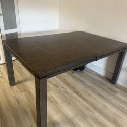 Wood Rectangular Dining Table 