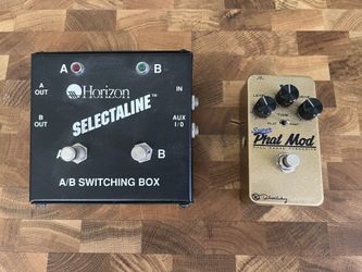 Keeley Electronics Super Phat Mod Full Range Overdrive and Horizon Selectaline A/B Switching Box Channel Selector Guitar Pedals Effects Unit