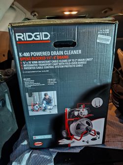 RIDGID Drain Cleaning Machine with Cable