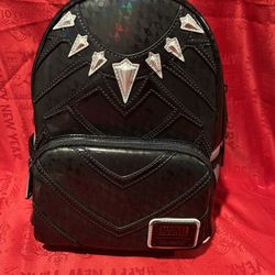 Loungefly Marvel Metallic Black Panther Cosplay Mini Backpack