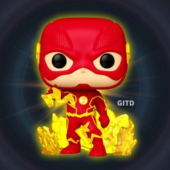 (NEW) Funko POP Television: #1101 The Flash (Glow-in-the-dark) (Funko Shop Exclusive) Thumbnail