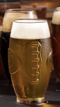 Football Pint Glass