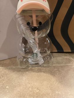 Starbucks strawberry 2026 bearista glass bear cup
