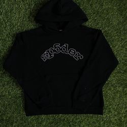 Black OG logo Sp5der Hoodie