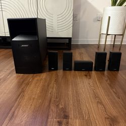 Bose Acoustimass 10 Series IV Home Entertainment Speaker System - Black + the wall mounts..