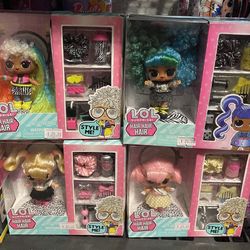 L.O.L. Surprise Hair Hair Hair 2022 MGA Bundle of 4 Dolls
