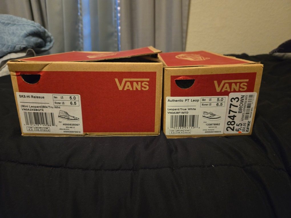 Both Vans Woman's Shoes.