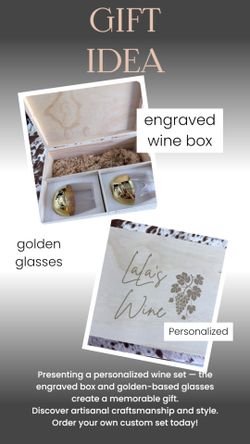 Custom wine box wedding gift realtor closing gift