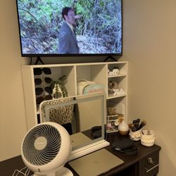 White Dorm Desk Hutch 