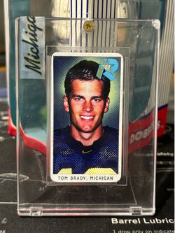 2000 Tom Brady rookie tobacco card factory sealed - Michigan Wolverines