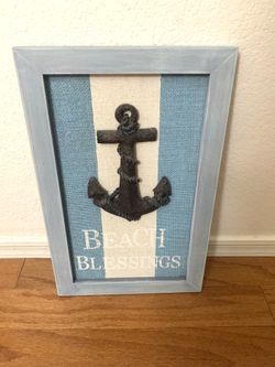 ANCHOR PICTURE / BEACH DECOR