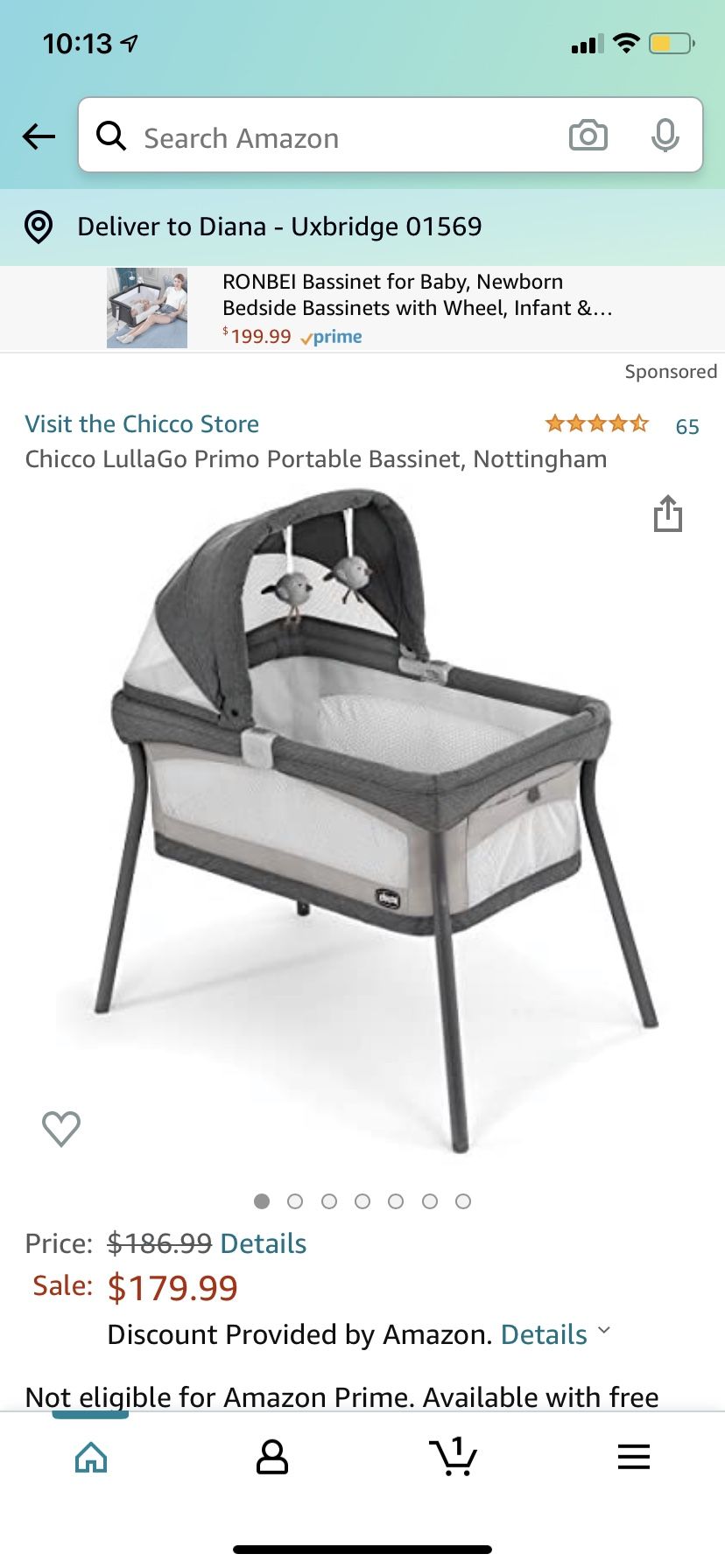 Chicco Lullago Portable Baby Bassinet Moises for Sale in Uxbridge MA OfferUp