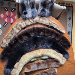 Vintage Mink, Rabbit, Raccoon Fur Accessories NO OFFERS 