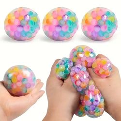 Rainbow Boba Bead Poppers Squishy Toy (6cm) Stress Ball Squeeze Toy