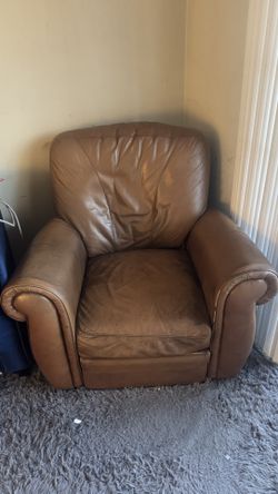 Brown Leather Reclining Chair