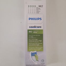 Philip's Sonicare W2 White 4 pack brush heads