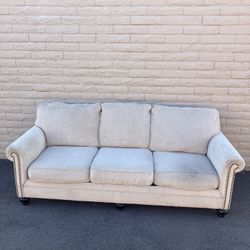 Beige Sleeper Sofa Couch 