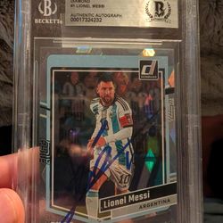 Certified By Beckett Signed Auto Lionel Messi Argentina