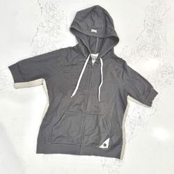 Short Sleeve Hoodie (Medium Women’s) Grey Converse One Star Hooded Sweatshirt