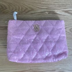 Pink Sequin Cosmetic Bag 