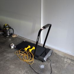 Acezoe Walking Pad Treadmill with Incline, 2 in 1 Foldable Treadmills for Home Small Office, 300lbs Portable Compact Under Desk Treadmill