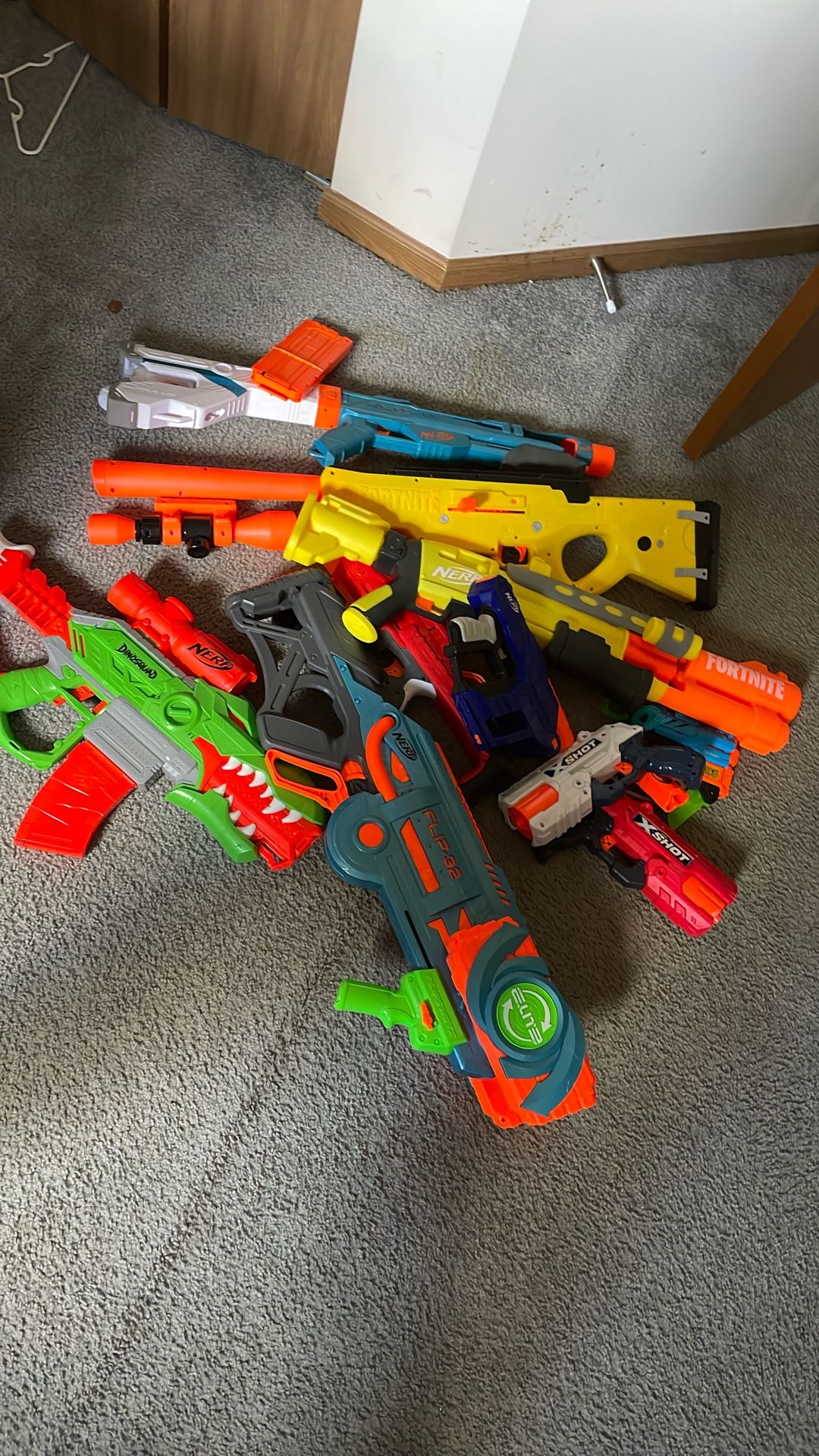 While Bunch Of Nerf