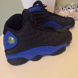 Jordan 13 Retro Black Hyper Royal. Size 7 Men 