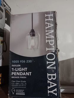 Hampton Bay Pendant Light Sconce